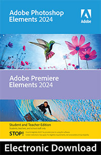 Adobe Photoshop Elements 2024 & Premiere Elements 2024 - Estudiantes y profesores
