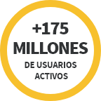Más de 175 millones de usuarios activos